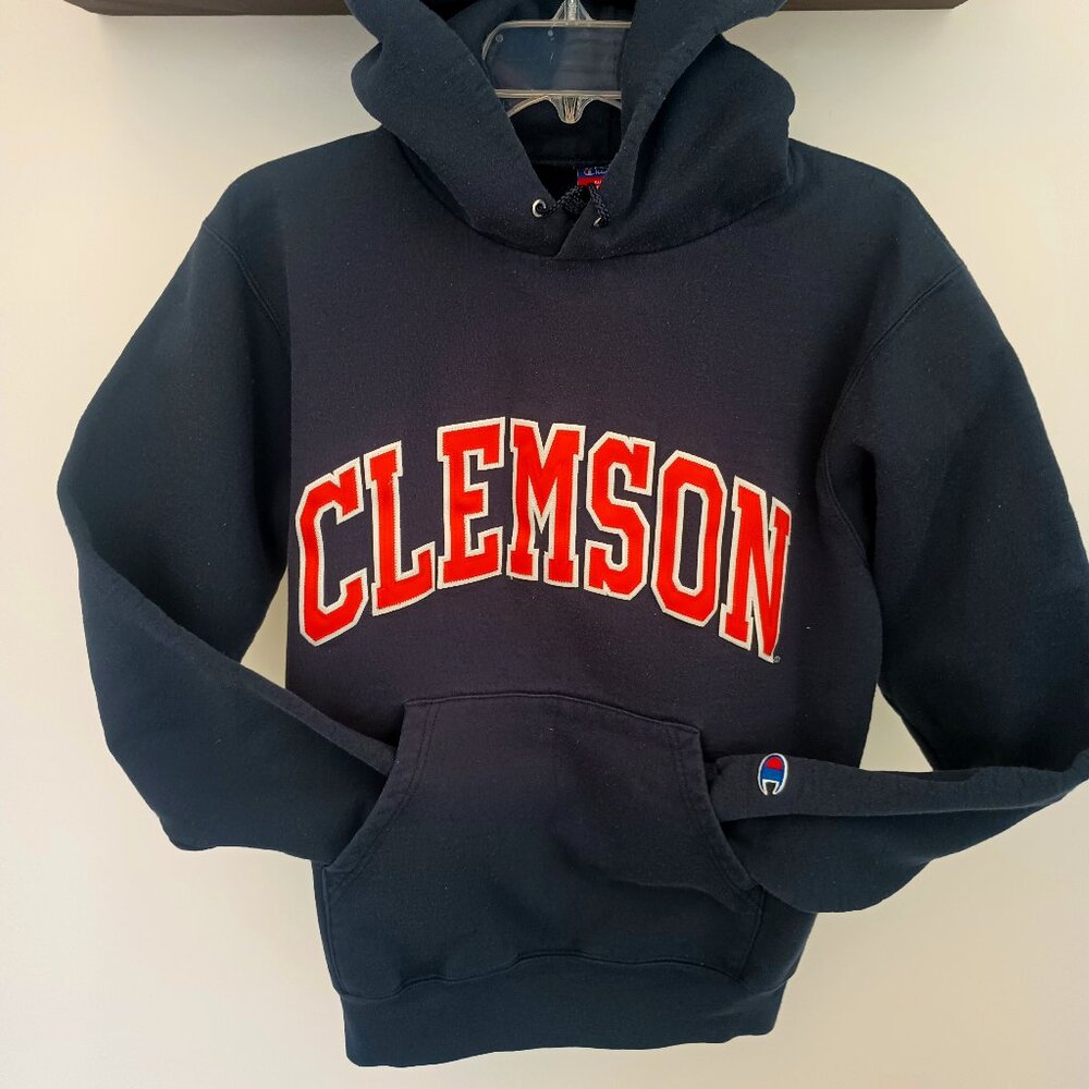 Wo Small Authentic Athletic Apparel Clemson Heavyweight Hoodie Sweatshirt